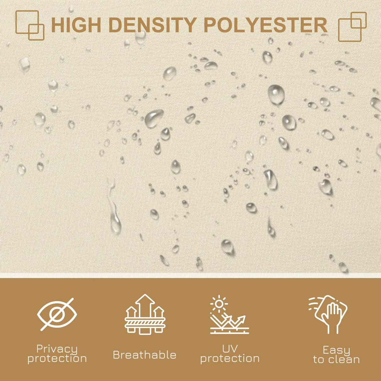 Outsunny Retractable Sun Side Awning Screen Fence Patio Garden Wall Balcony Screening Panel Outdoor Blind Privacy Divider (3x1.8M, Cream White)