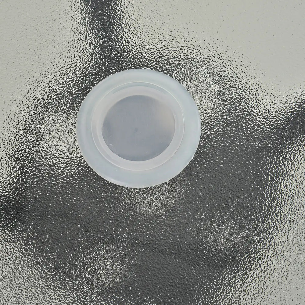 Outsunny 80 cm Round Garden Dining Table with Parasol Hole for 4, Outdoor Coffee Bistro End Side Table with Tempered Glass Top and Steel Frame for Patio, Porch, Black