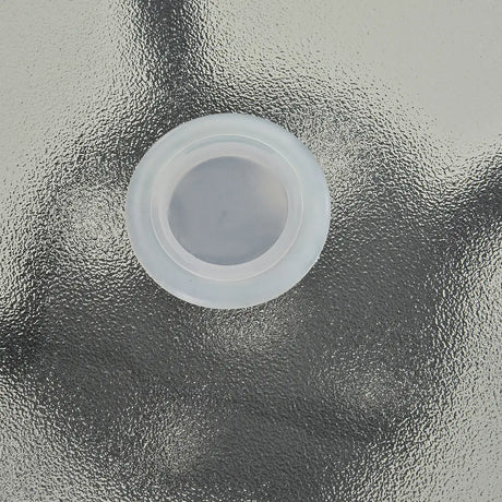 Outsunny 80 cm Round Garden Dining Table with Parasol Hole for 4, Outdoor Coffee Bistro End Side Table with Tempered Glass Top and Steel Frame for Patio, Porch, Black