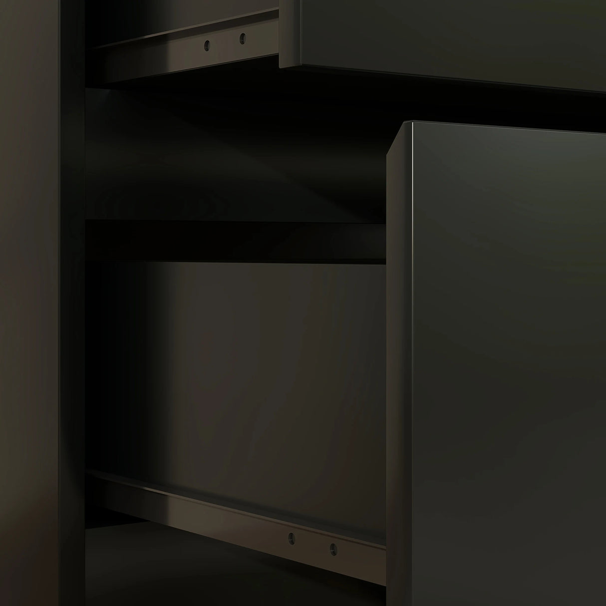 HOMCOM Chest of Three Drawers - Black