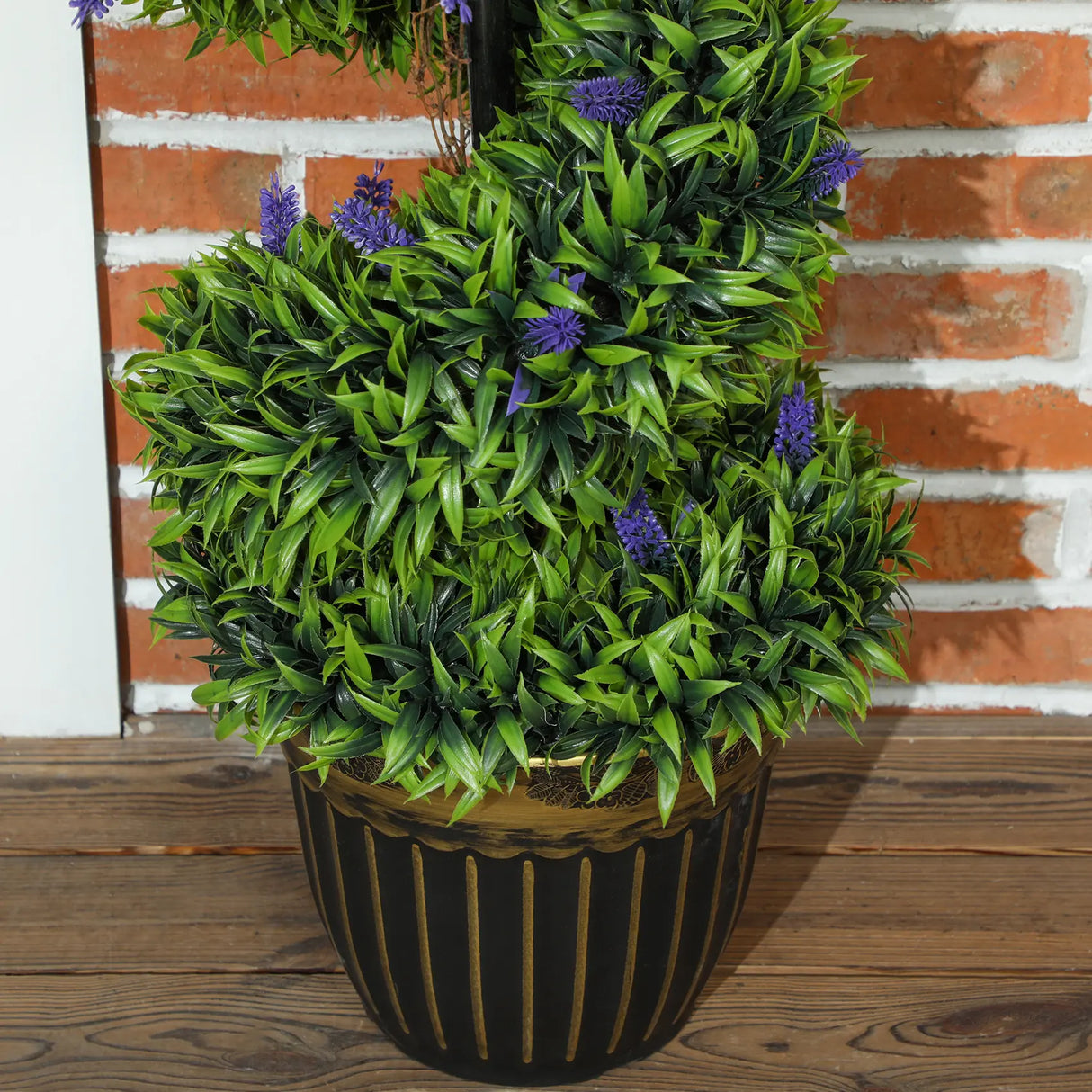 HOMCOM Set of Two 115cm Artificial Lavender Trees