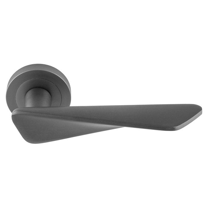INTONA LEVER ON CONCEALED FIX ROUND ROSE ANT (ANTHRACITE) - ANTHRACITE - PAIR