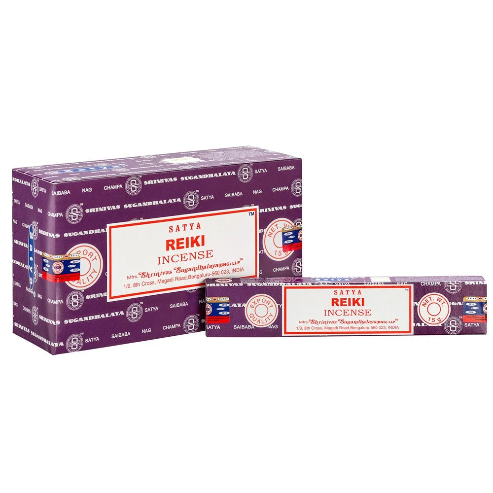 Set of 12 Reiki Incense Sticks by Satya (12/50)
