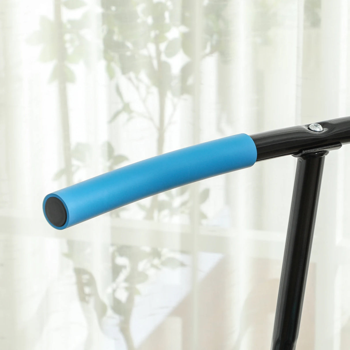 SPORTNOW 45" Rebounder Trampoline for Adults, Quiet Bungee Rebounder with LED Lights and Adjustable Handle, Blue