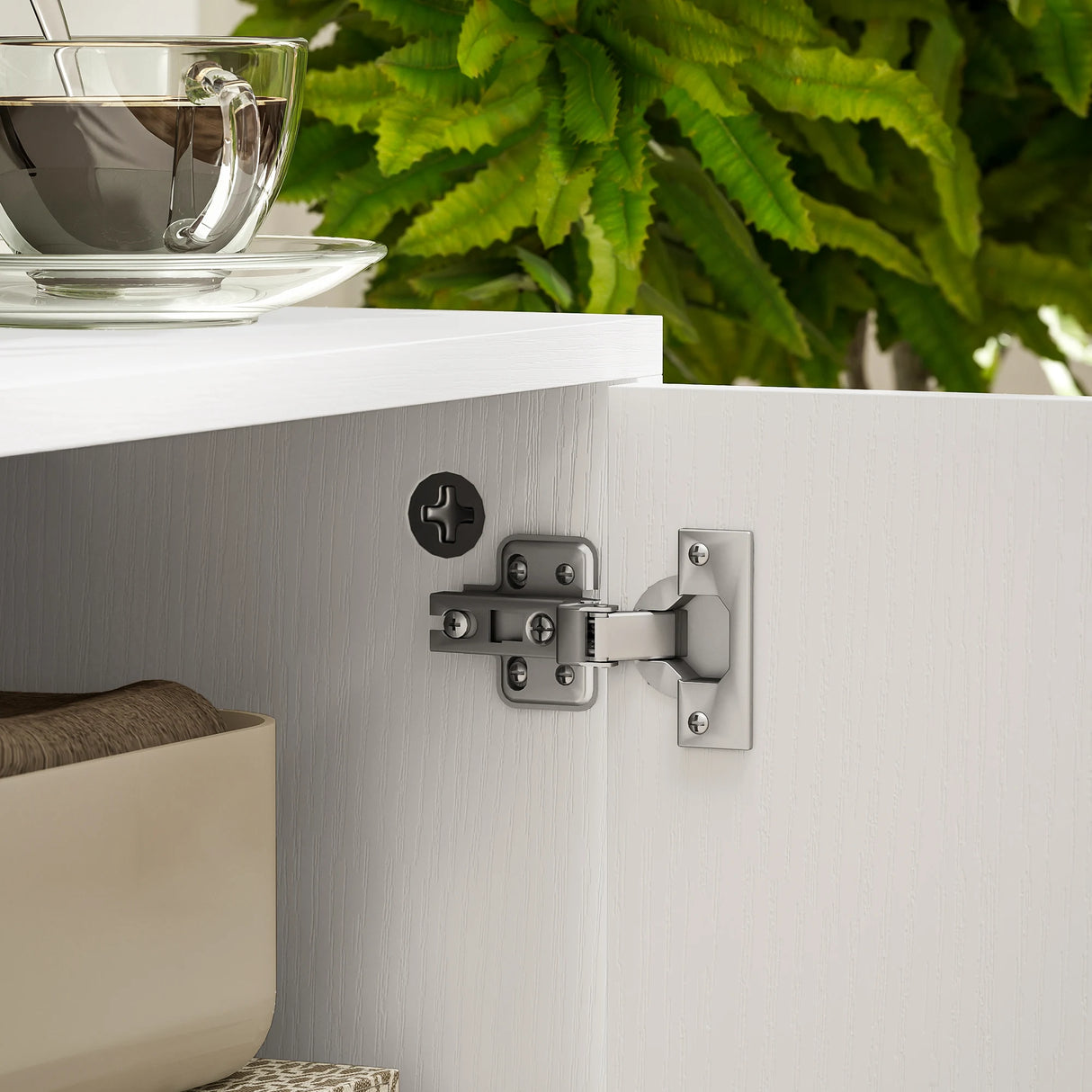 HOMCOM TV Stand up to 55 Inches, TV Unit with Open Shelves and Cable Holes - White