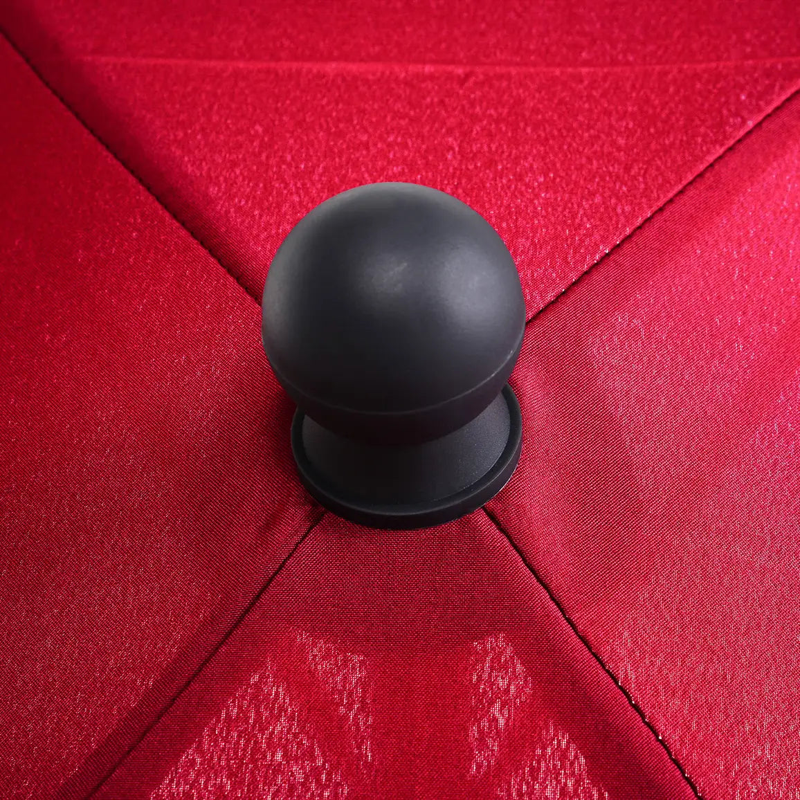 Outsunny Garden Parasol Umbrella, Outdoor Market Table Umbrella with Ruffles & Aluminium Pole, Rectangular Tilting Parasol Sun Shade Canopy, 2 x 1.3m, Red