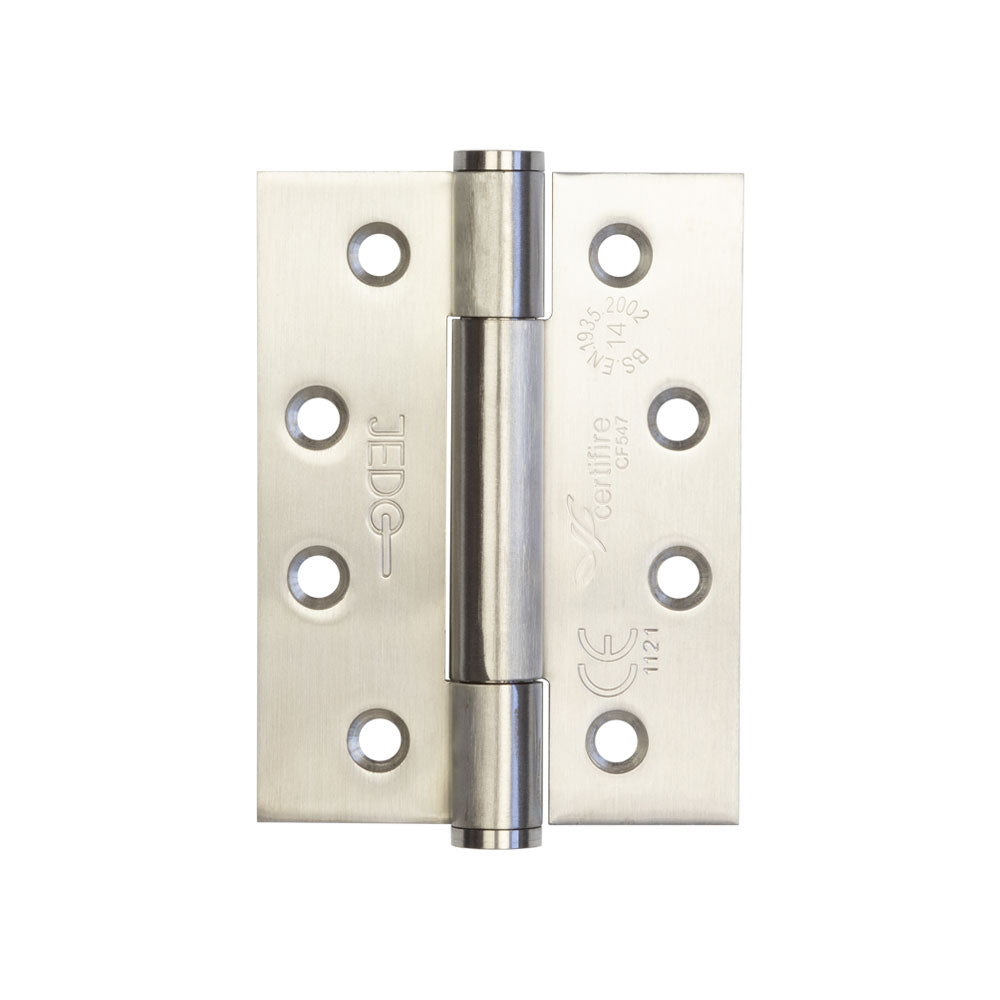 Certifire Stainless Steel Grade 14 Concealed Bearing Hinge 102x76x3mm Satin Stainless Steel