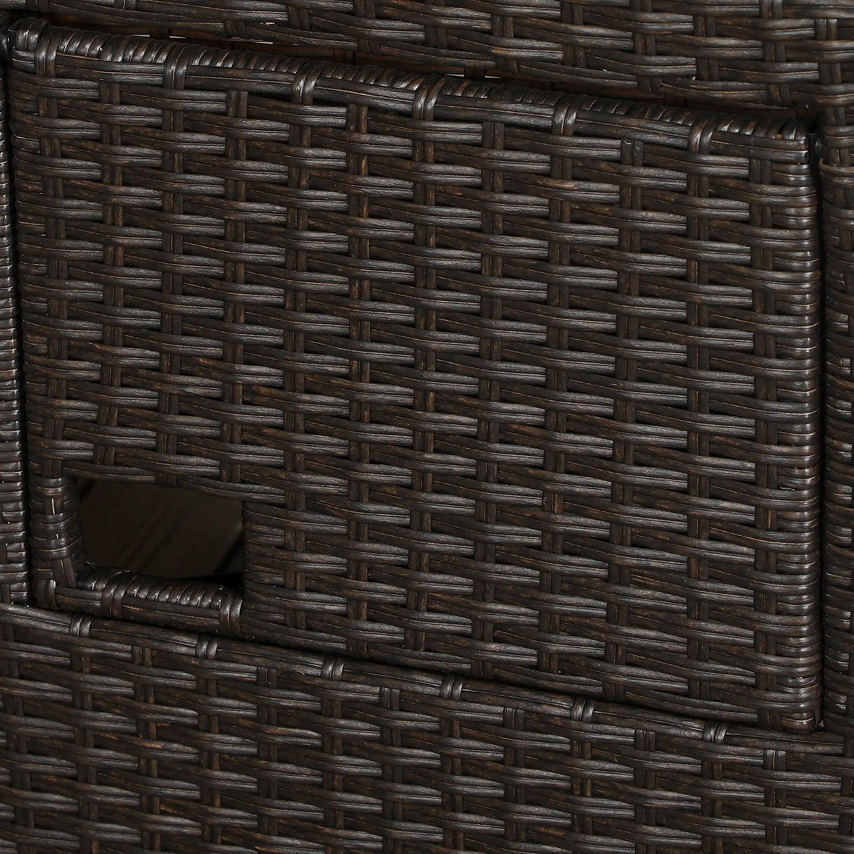 Outsunny Outdoor Recliner Chair with Adjustable Backrest and Footrest, Cushion, Side Tray, Khaki/Brown