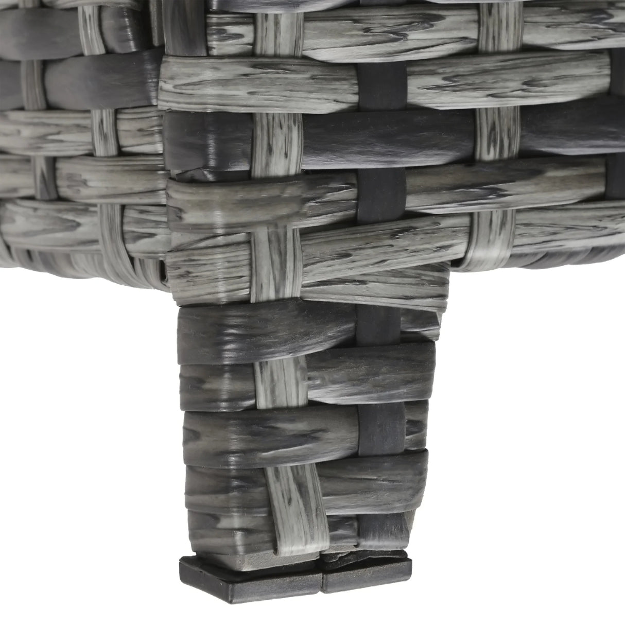 Outsunny 130 L Rattan Garden Storage Box, with Seat - Mixed Grey