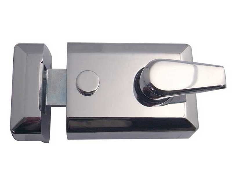 Jedo Standard Stile Night Latches 90mm Polished Chrome
