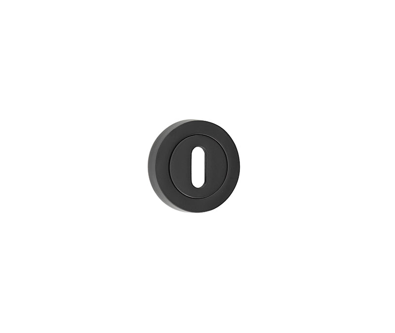 Nero Matt Black Standard Keyway Escutcheon 50mm Black