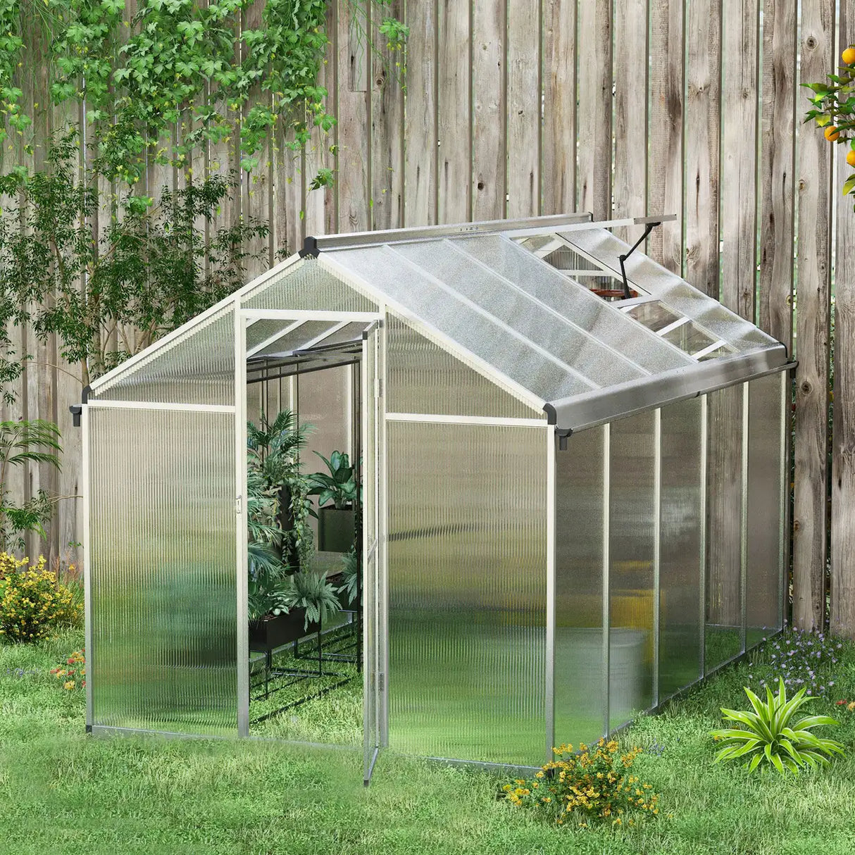Outsunny 10 x 6ft Aluminium Frame Walk-In Greenhouse