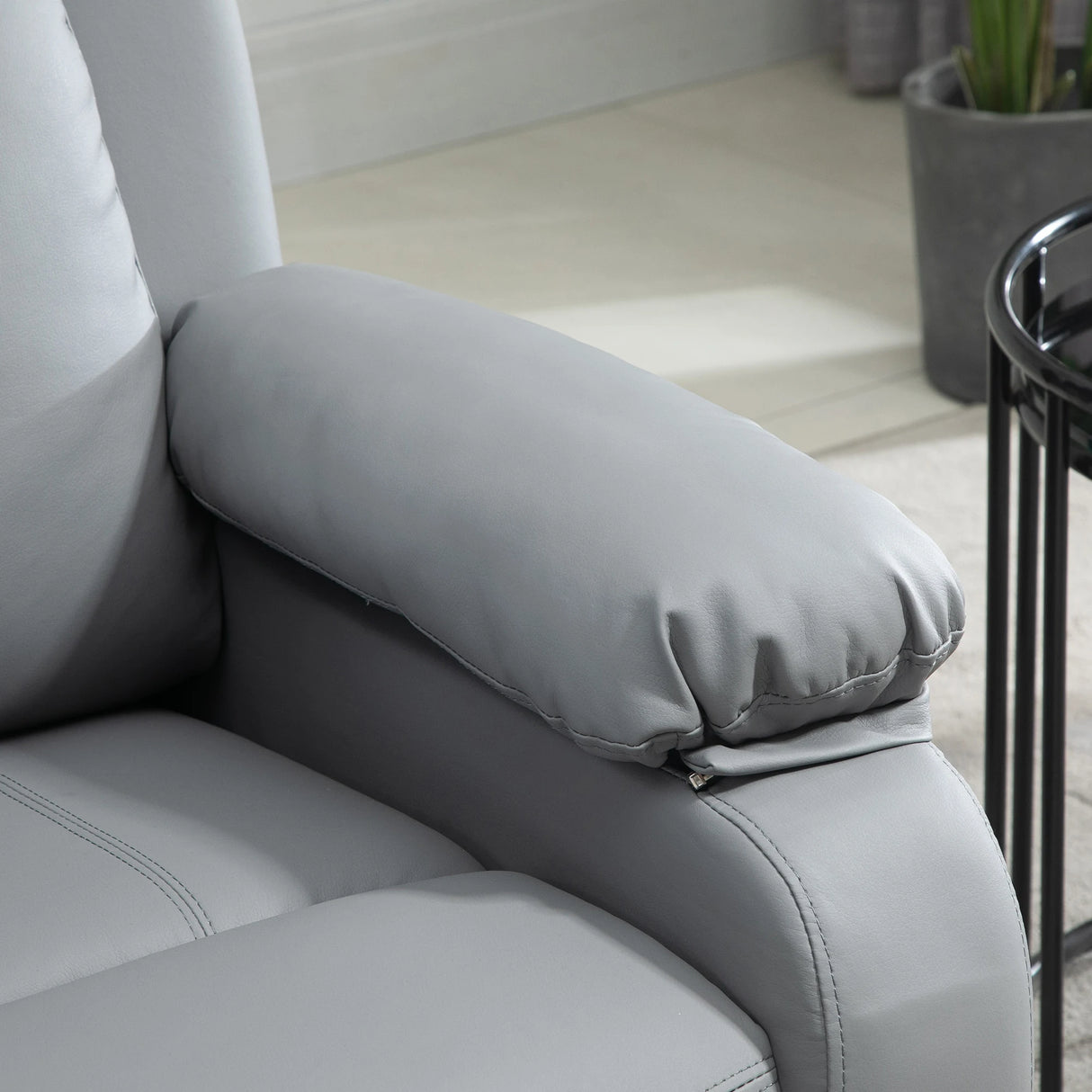 HOMCOM Riser and Recliner Chair with Massage, Heat, Power Lift Recliner Chair for Elderly with Remote Control, Extended Footrest, Dual Side Pockets, Overstuffed Electric Reclining Armchair, Grey