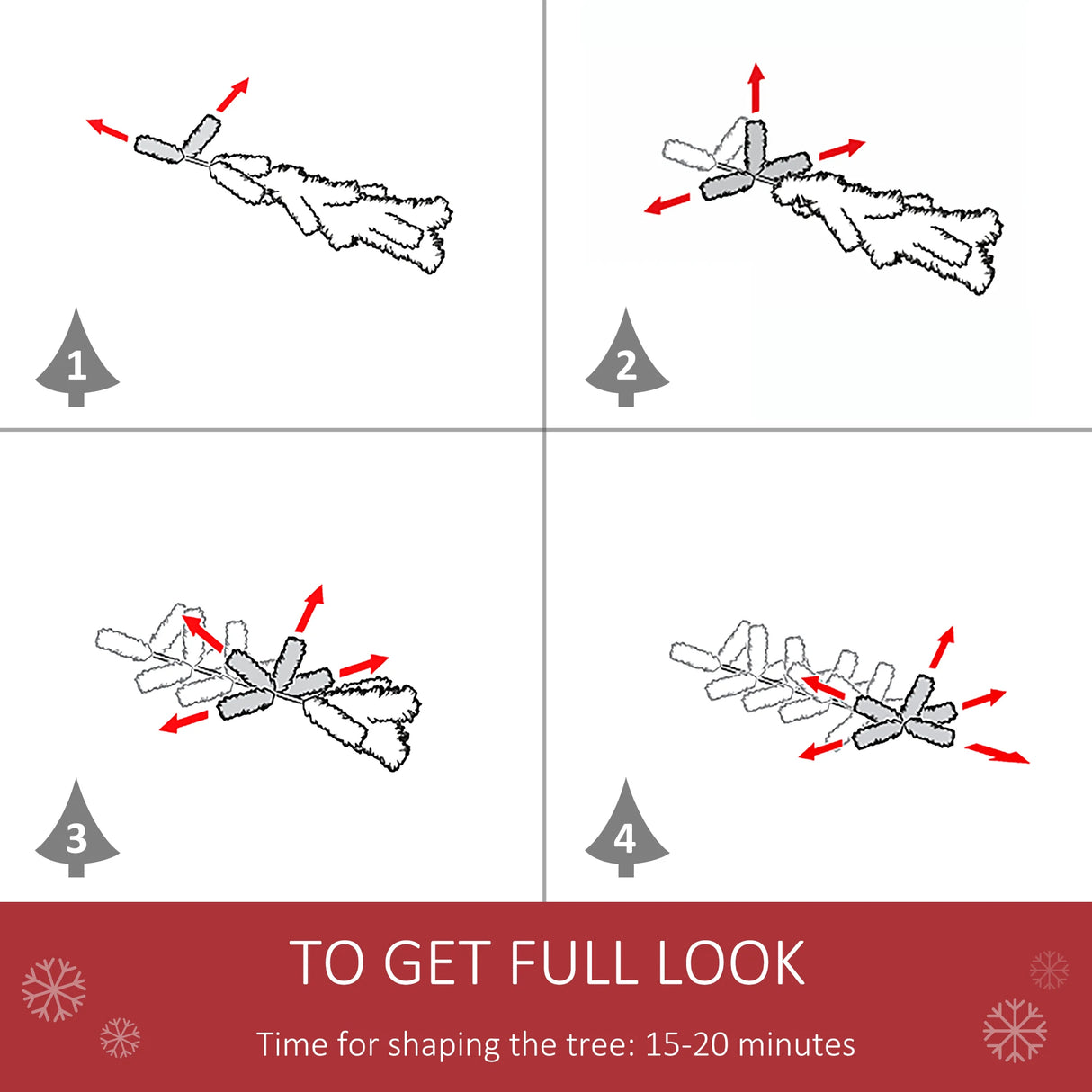 HOMCOM 5FT Artificial Christmas Tree Xmas Pencil Tree with Red Berries and Pinecones Holiday Home Indoor Decoration with Foldable Feet, Green