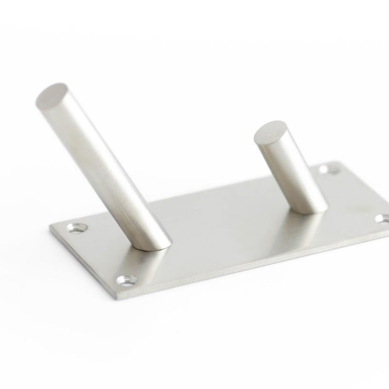 Stainless Steel Hat & Coat Hooks 94x46mm Satin Stainless Steel
