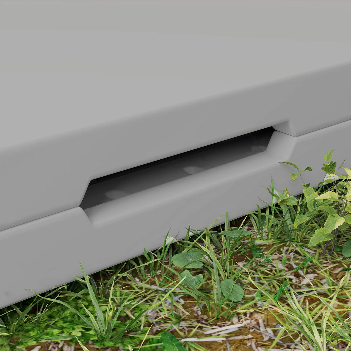 Outsunny 34/74cm Folding Camping Table, with Handle - Grey