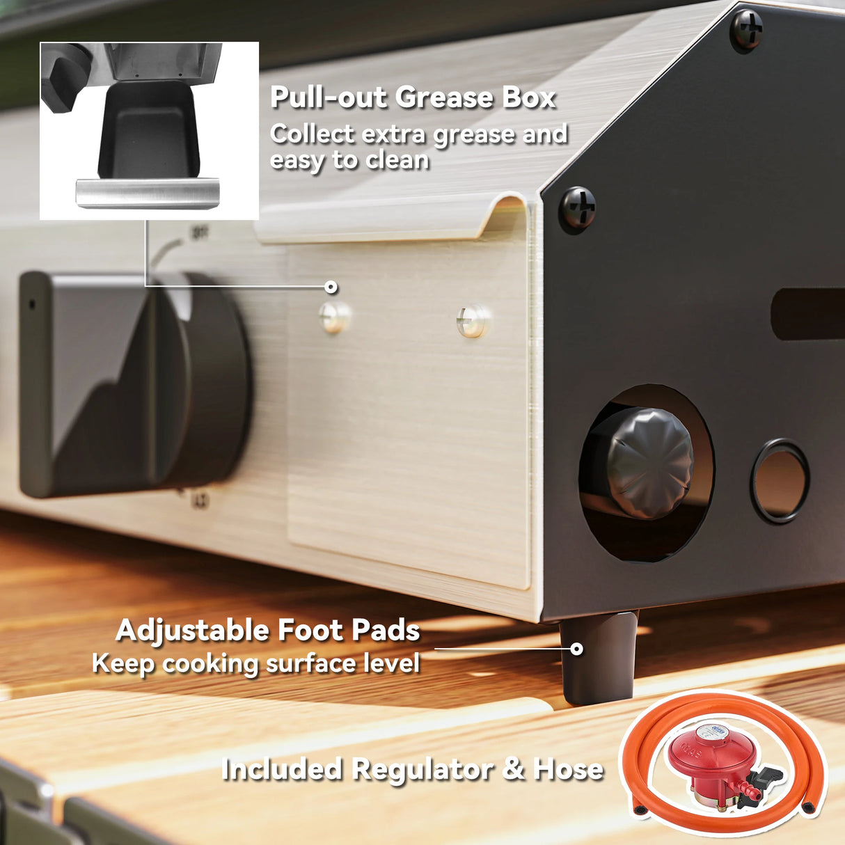 Outsunny Four Burner Portable Gas Grill