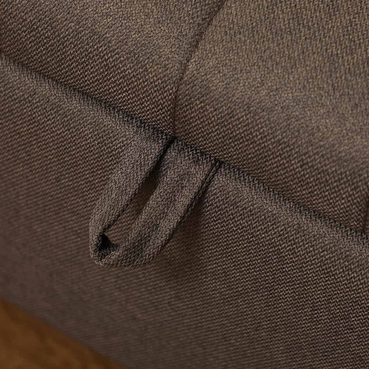 HOMCOM Linen-Look 92 x 31cm Storage Ottoman - Dark Brown