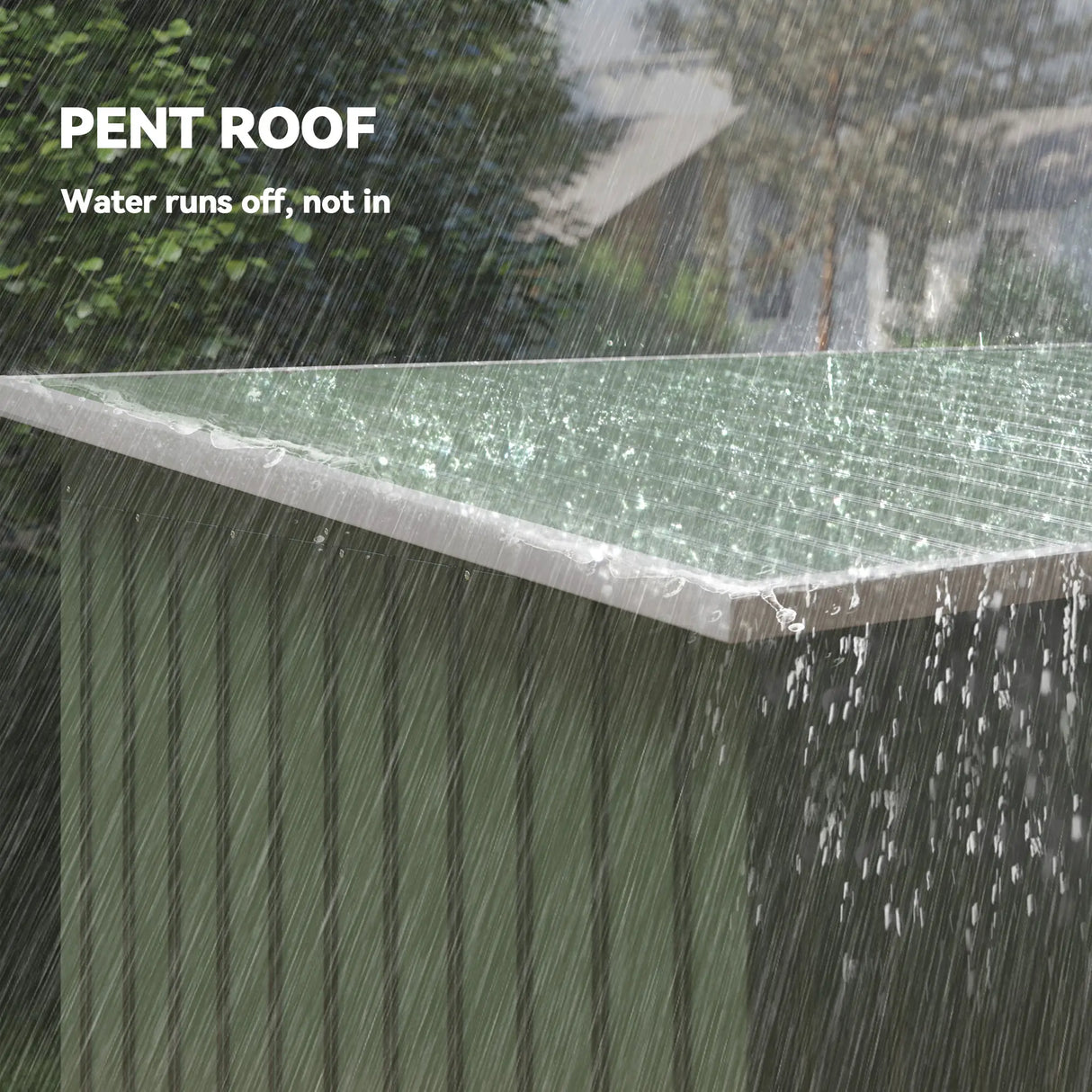 Outsunny 9ft x 4ft Metal Garden Shed, Outdoor Tool House with Foundation Kit, Ventilations and Double Doors, Light Green