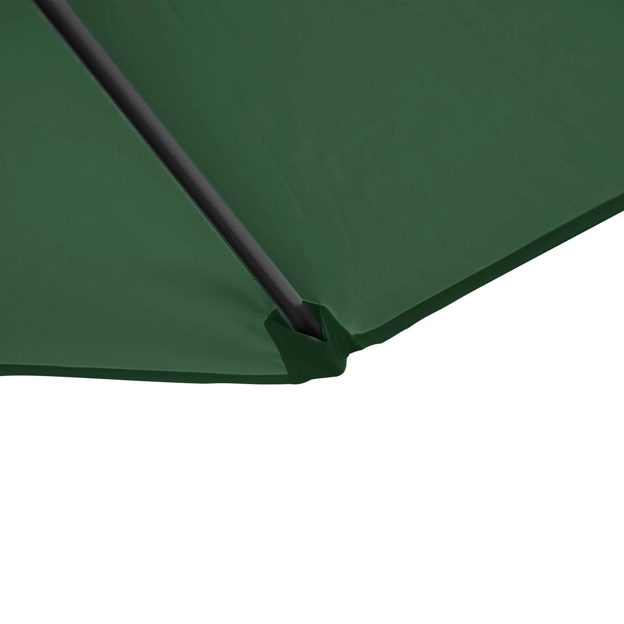 Outsunny 2.5M Garden Cantilever Parasol, Offset Roma Patio Umbrella Hanging Sun Shade Canopy Shelter with 360 Rotation and Cross Base, Green