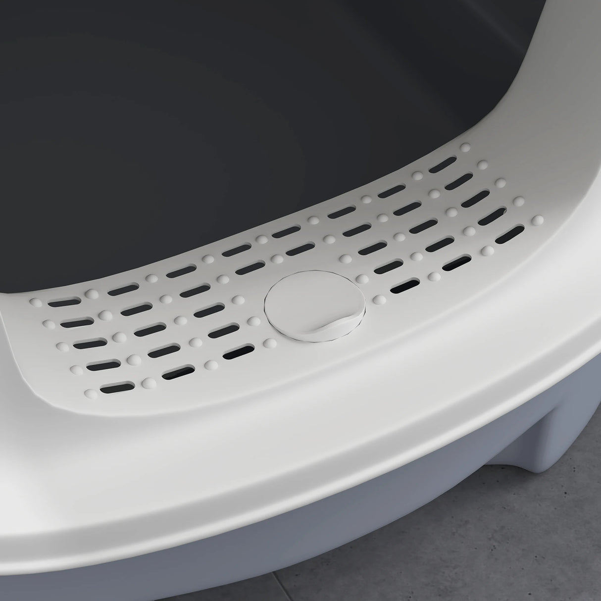 PawHut Cat Litter Box with Lid, Scoop, Deodorisation Bags, Top Entry