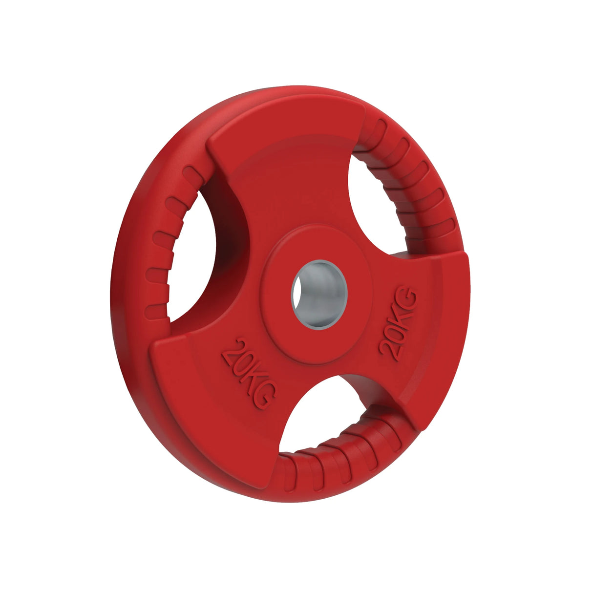 1 x 20kg Tri Grip Colour Rubber 2" Olympic Weight Plates