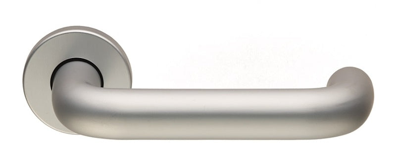 22MM DIA SAFETY LEVER ON ROSE - SATIN ANODISED ALUMINIUM - PAIR