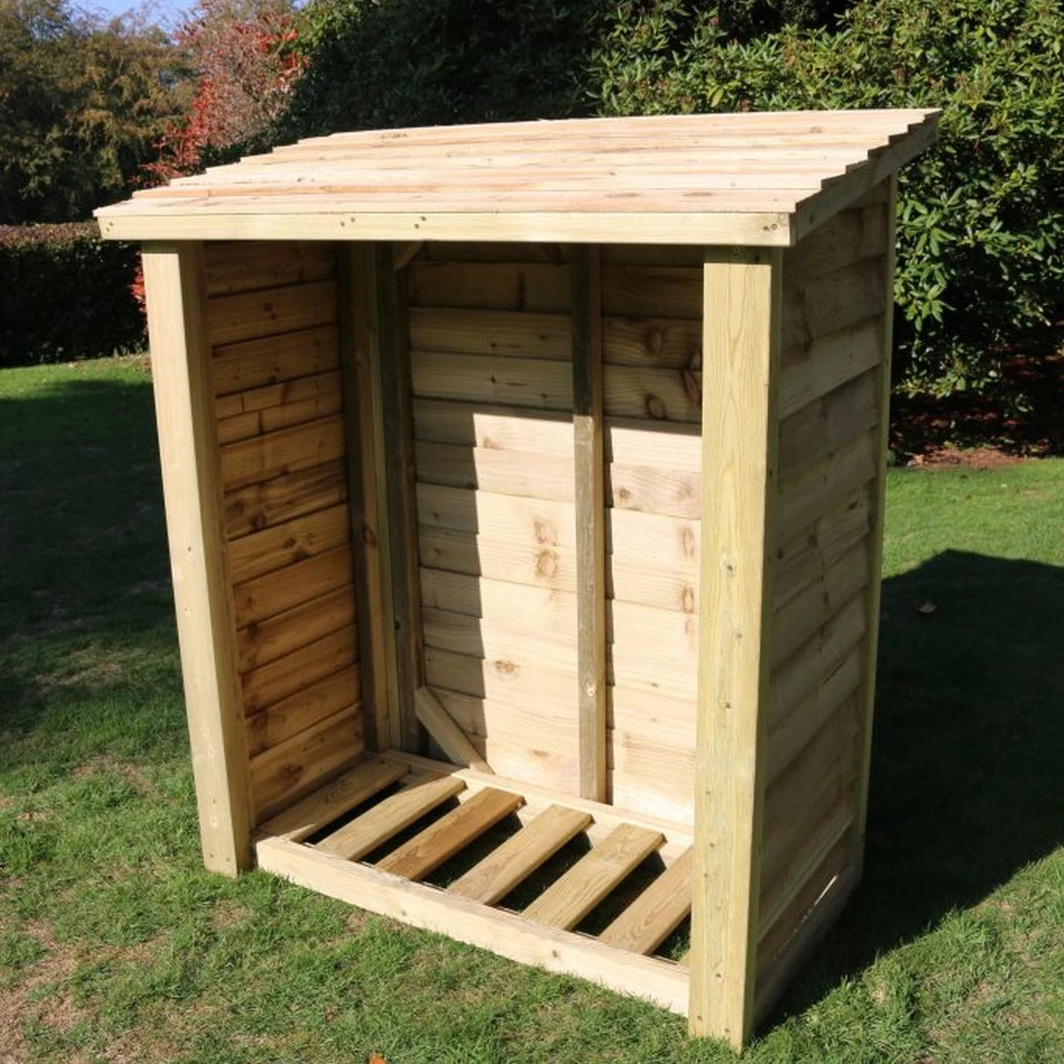 HEAVY DUTY SLATTED LOG STORE 5X4 (HEIGHT FT X WIDTH FT)