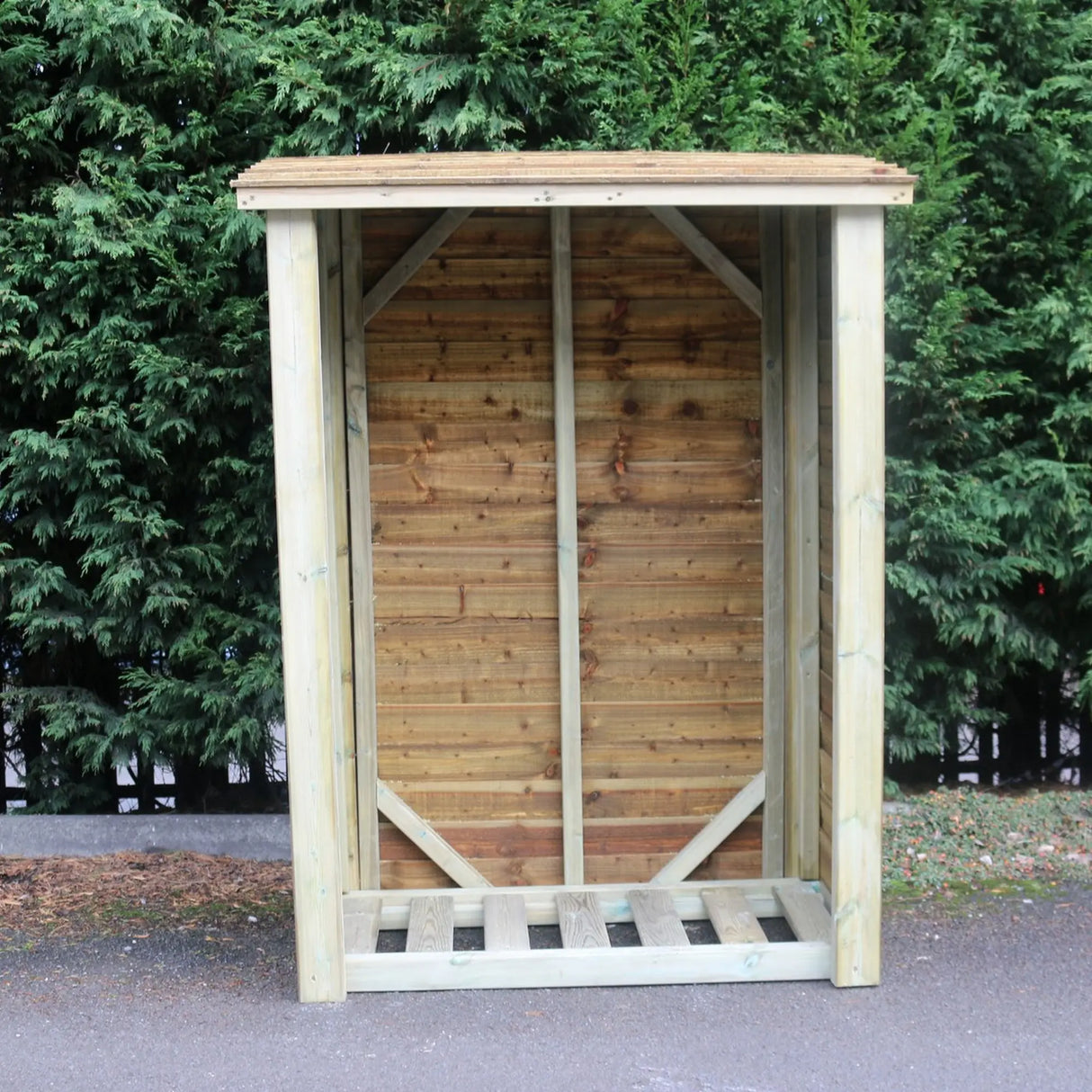 HEAVY DUTY SLATTED LOG STORE 6X4 (HEIGHT FT X WIDTH FT)