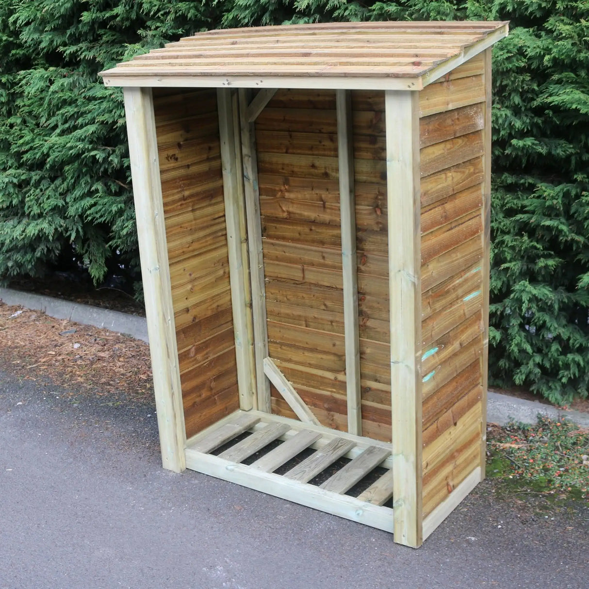 HEAVY DUTY SLATTED LOG STORE 6X4 (HEIGHT FT X WIDTH FT)