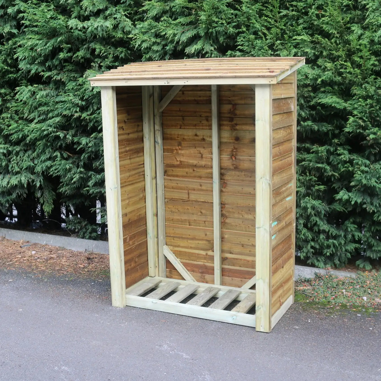 HEAVY DUTY SLATTED LOG STORE 6X4 (HEIGHT FT X WIDTH FT)