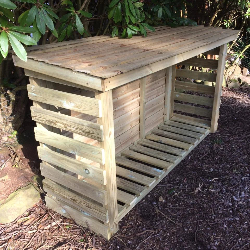 HEAVY DUTY SLATTED LOG STORE 4X6 (HEIGHT FT X WIDTH FT)