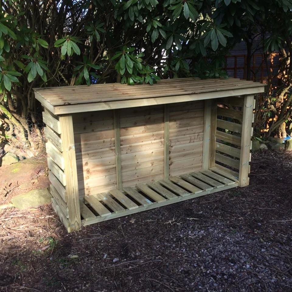 HEAVY DUTY SLATTED LOG STORE 4X6 (HEIGHT FT X WIDTH FT)