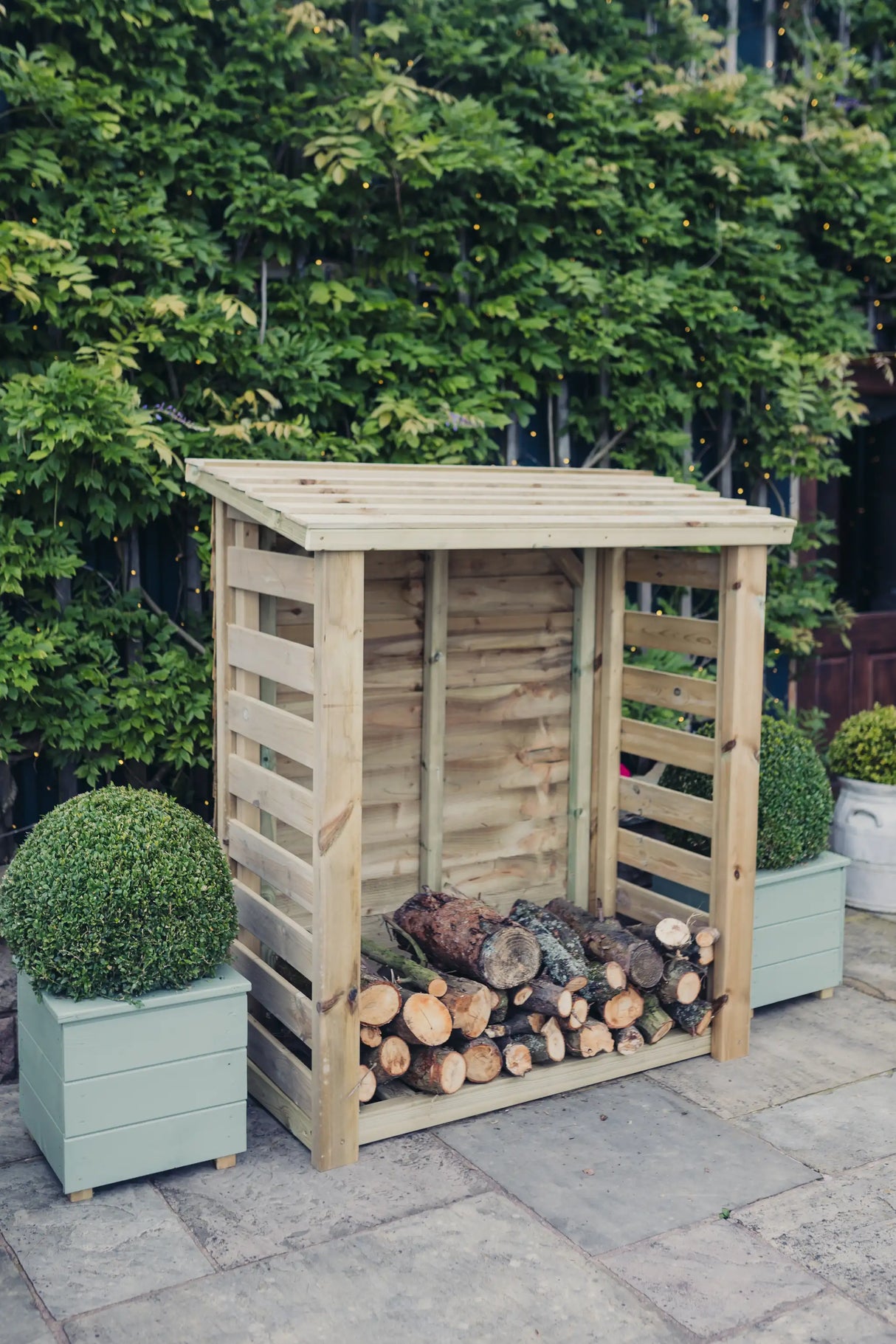 HEAVY DUTY SLATTED LOG STORE 4X5 (HEIGHT FT X WIDTH FT)