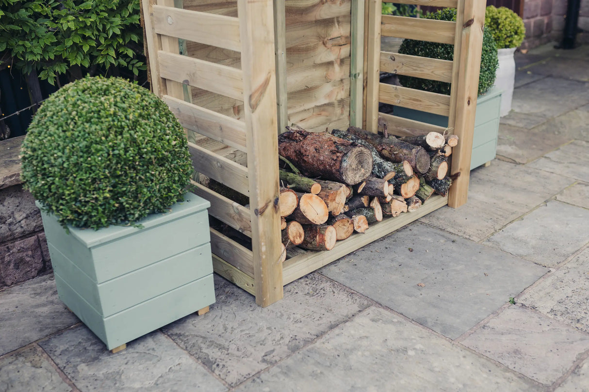 HEAVY DUTY SLATTED LOG STORE 4X5 (HEIGHT FT X WIDTH FT)
