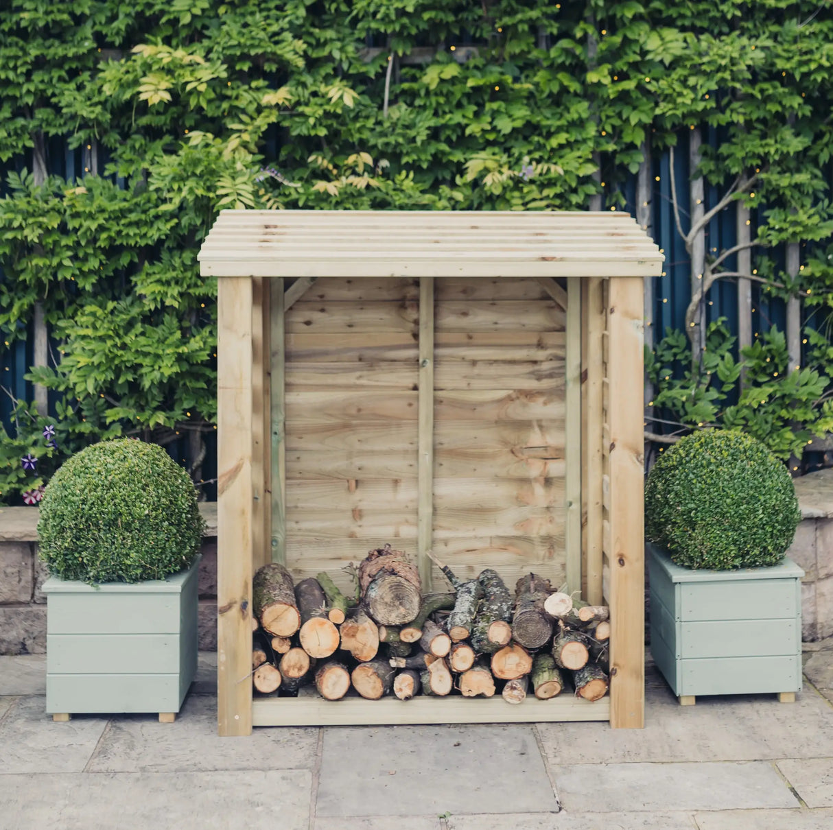 HEAVY DUTY SLATTED LOG STORE 4X5 (HEIGHT FT X WIDTH FT)