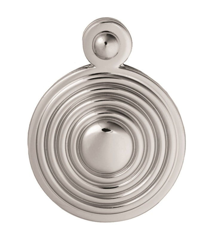 ESCUTCHEON - LOCK PROFILE QUEEN ANNE ROUND COVER FACE FIX - POLISHED CHROME - 32MM - EACH