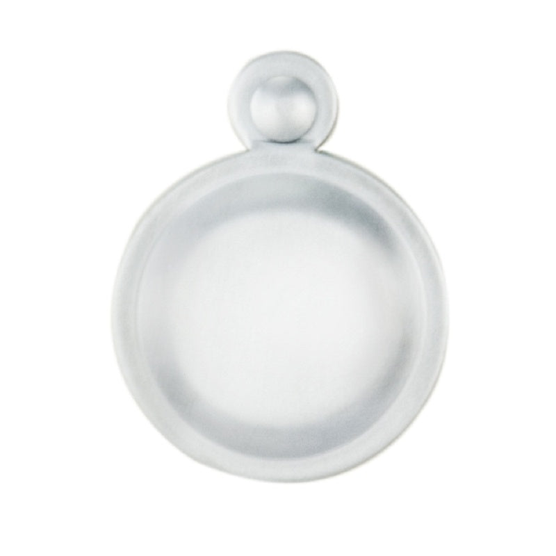 ESCUTCHEON - LOCK PROFILE VICTORIAN ROUND COVER FACE FIX - SATIN CHROME - 32MM - EACH