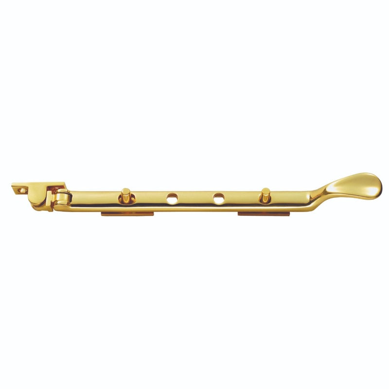 300MM VICTORIAN CASEMENT STAY - POLISHED BRASS - 300mm - EACH
