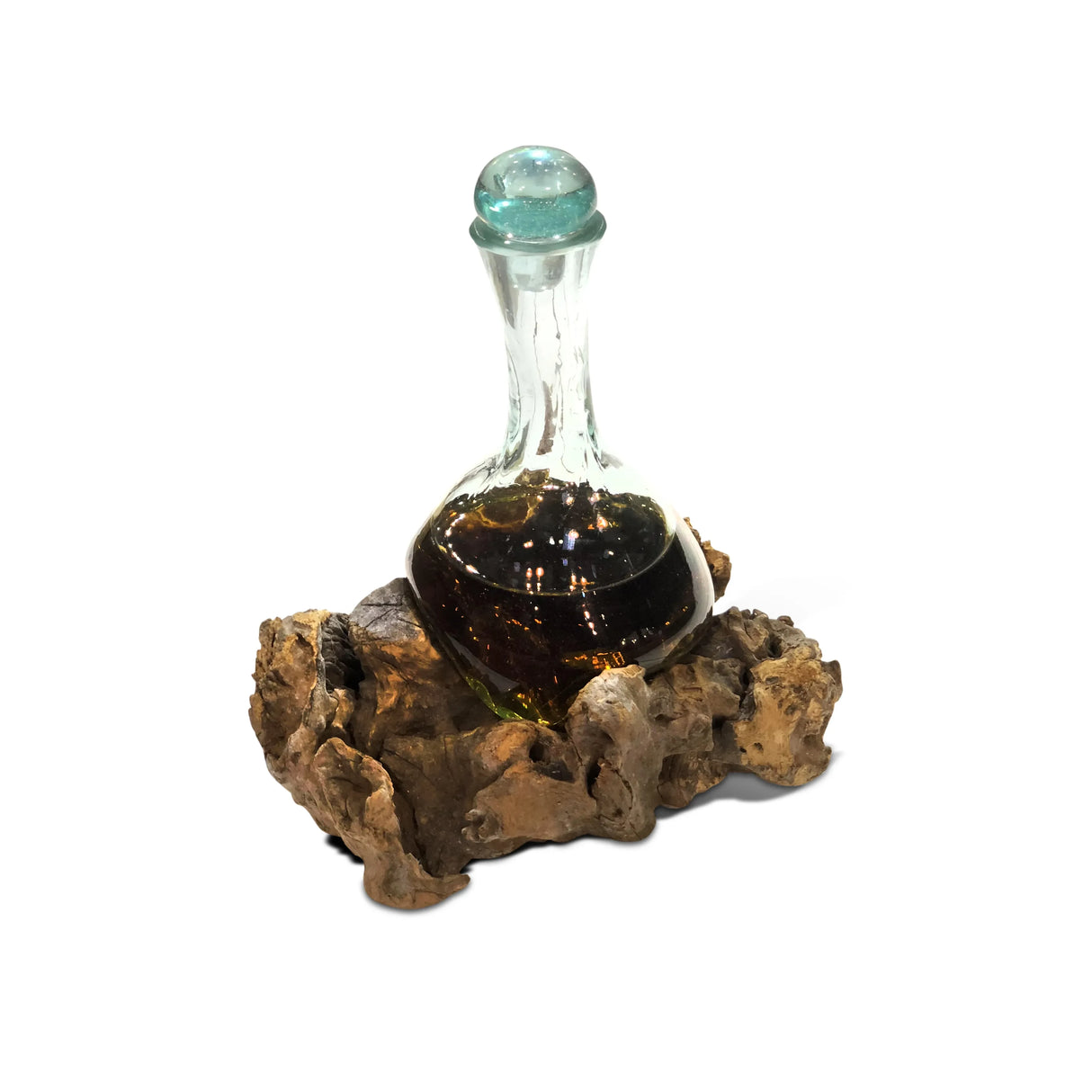 ROOT WITH MOLTEN GLASS DECANTER