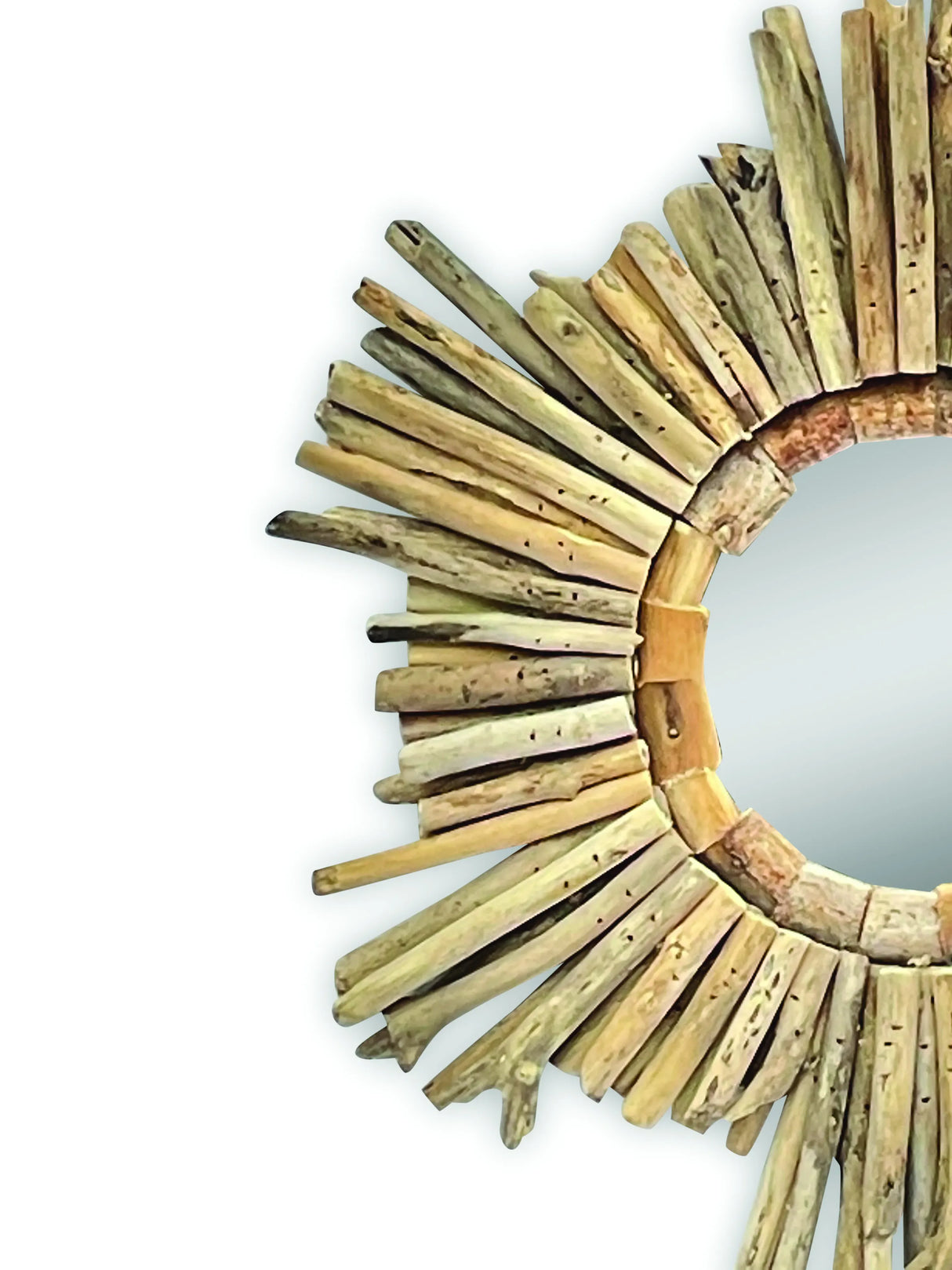 DRIFTWOOD STAR MIRROR SMALL 40CM