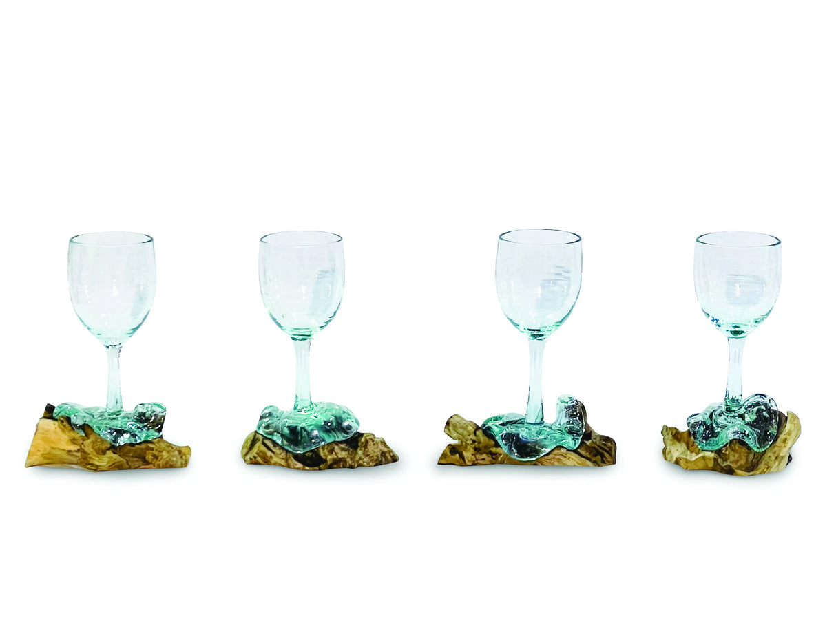 ROOT WITH MOLTEN WINE GLASS