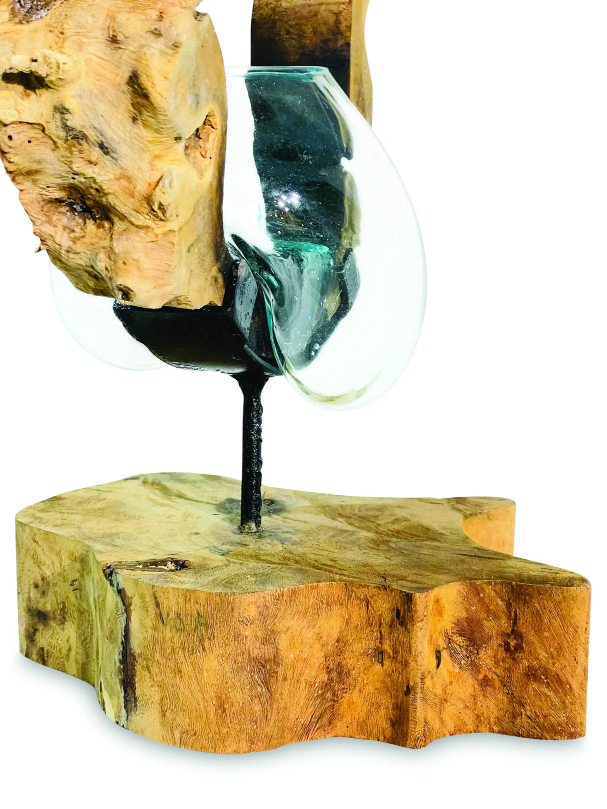 ROOT WITH MOLTEN GLASS BOWL ON STAND