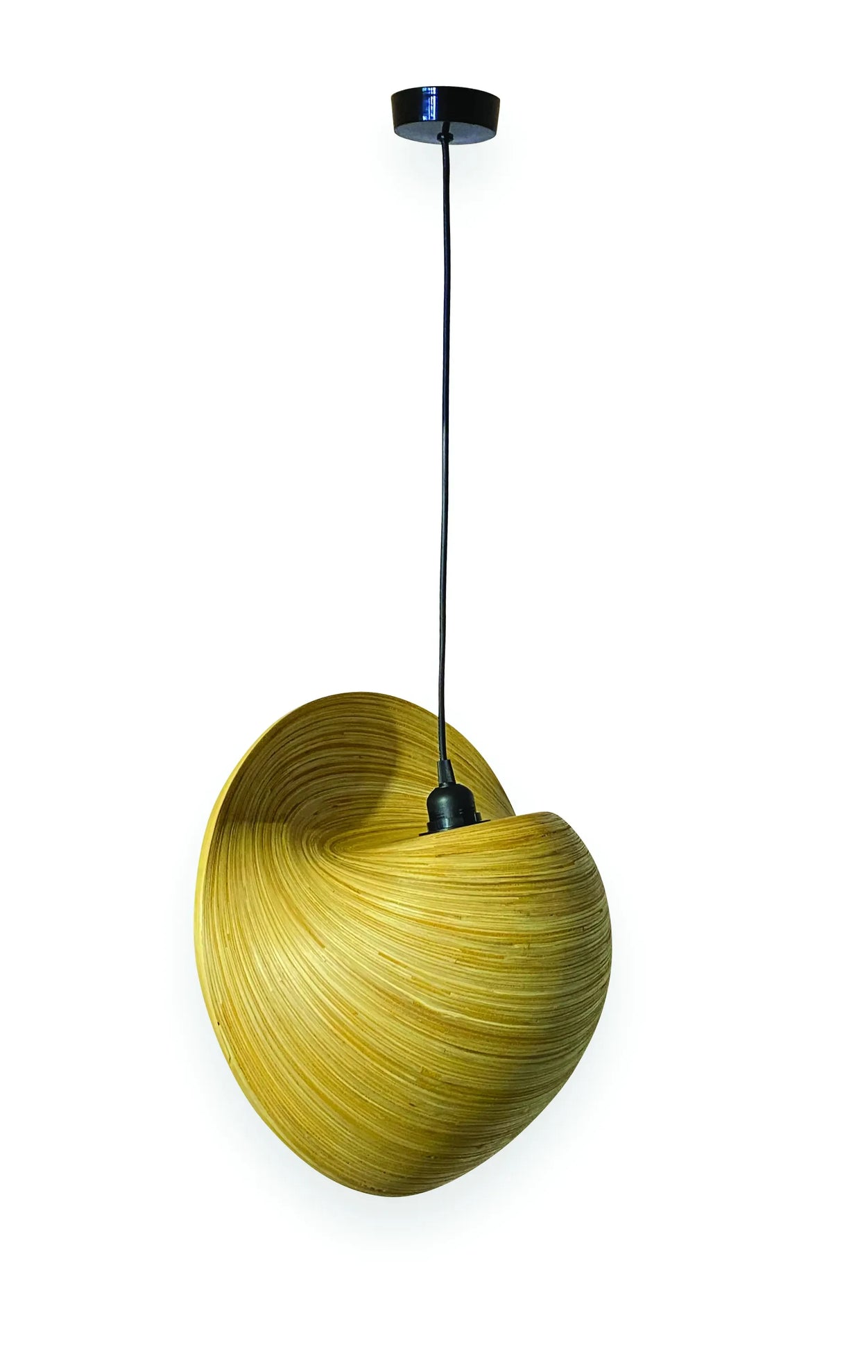 WOODEN SEA SHELL LAMPSHADE 40CM