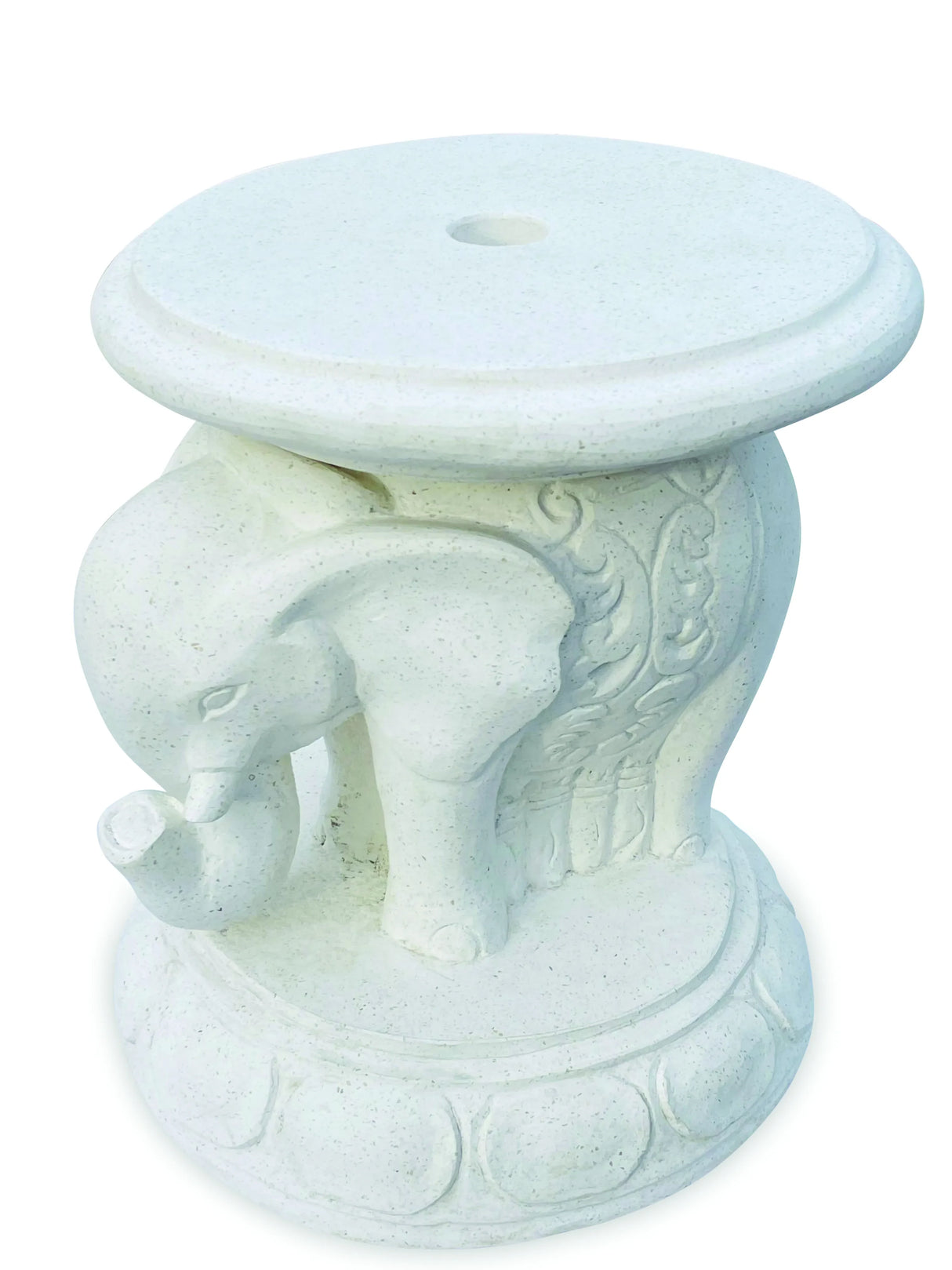 BALI ELEPHANT PARASOL BASE WITH DRINKS TABLE