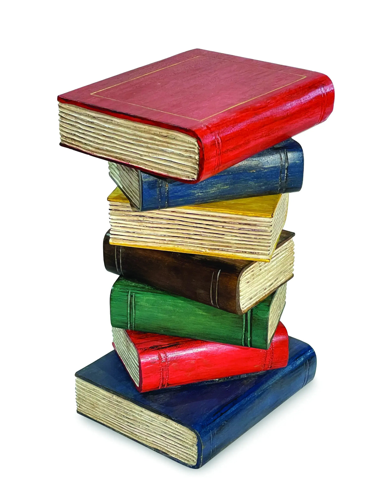 COLOURED BOOKSTACK TABLE SMALL