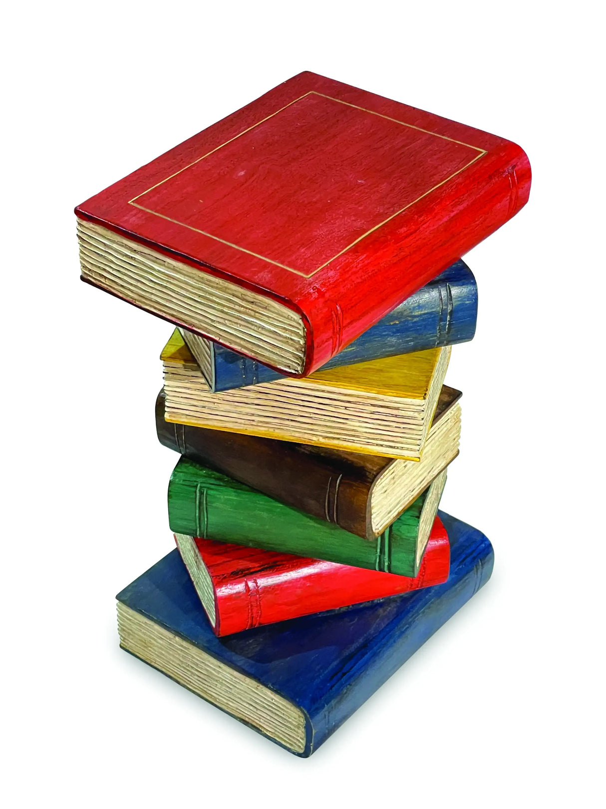 COLOURED BOOKSTACK TABLE SMALL