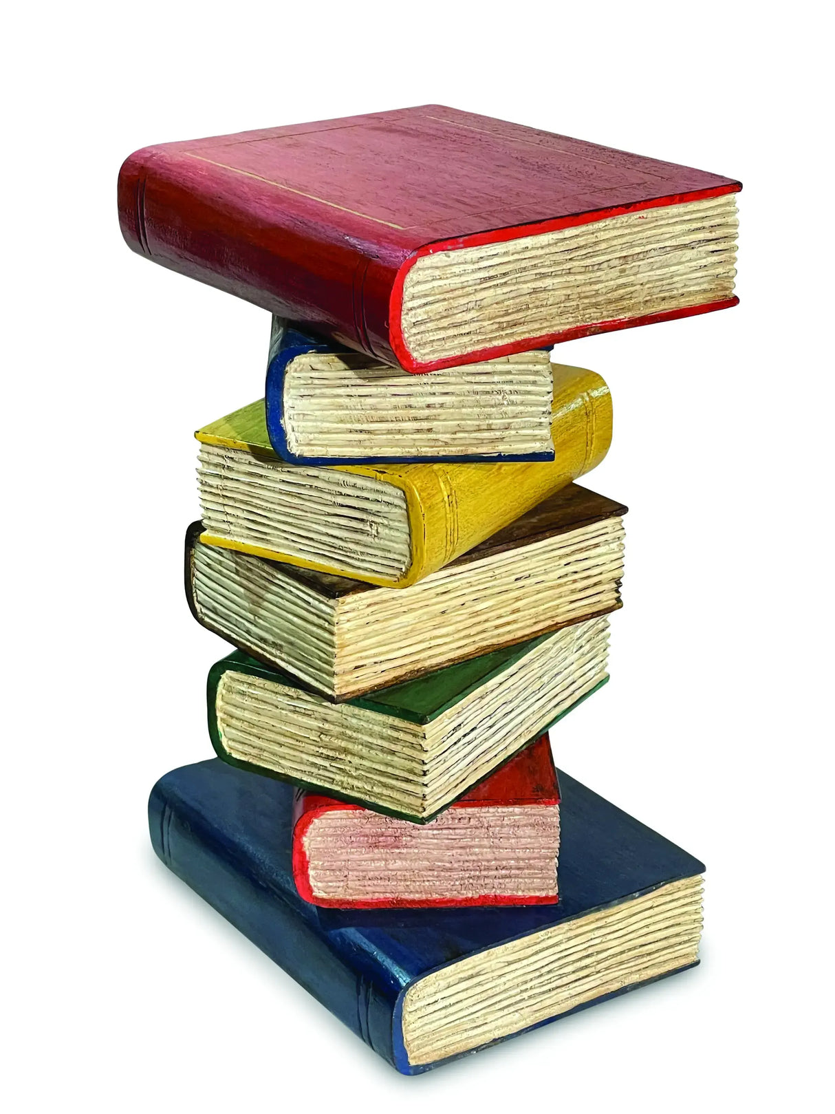 COLOURED BOOKSTACK TABLE SMALL