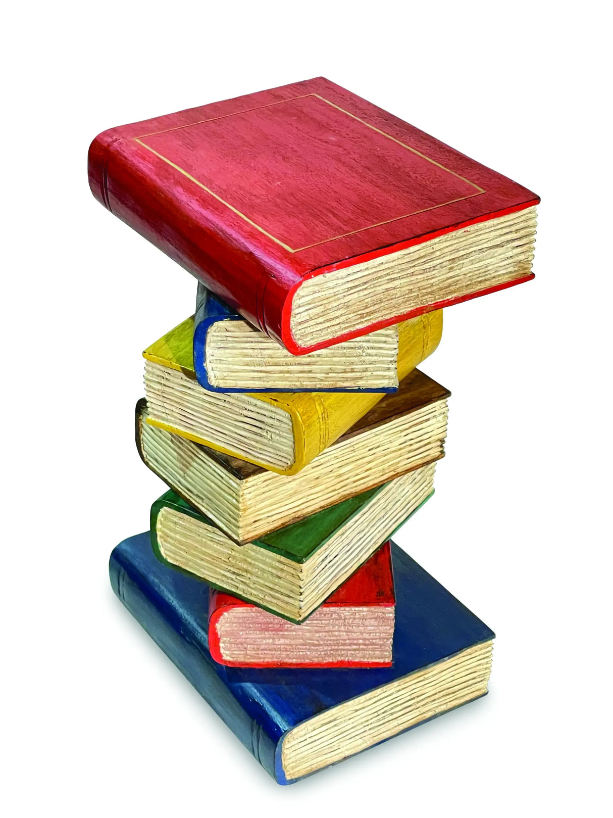 COLOURED BOOKSTACK TABLE SMALL