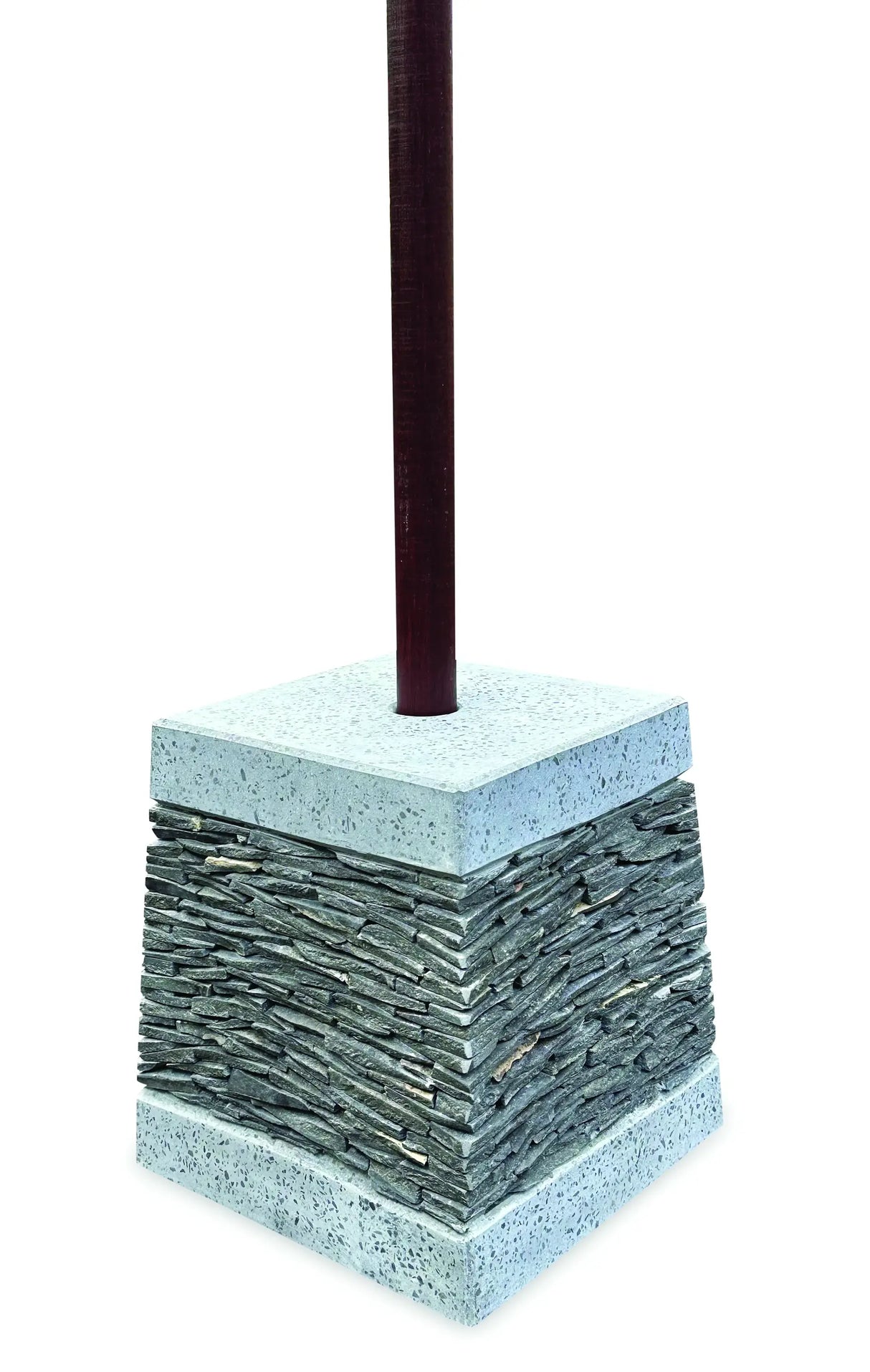 BALI PARASOL BASE WITH TERRAZZO AND SLATE LARGE